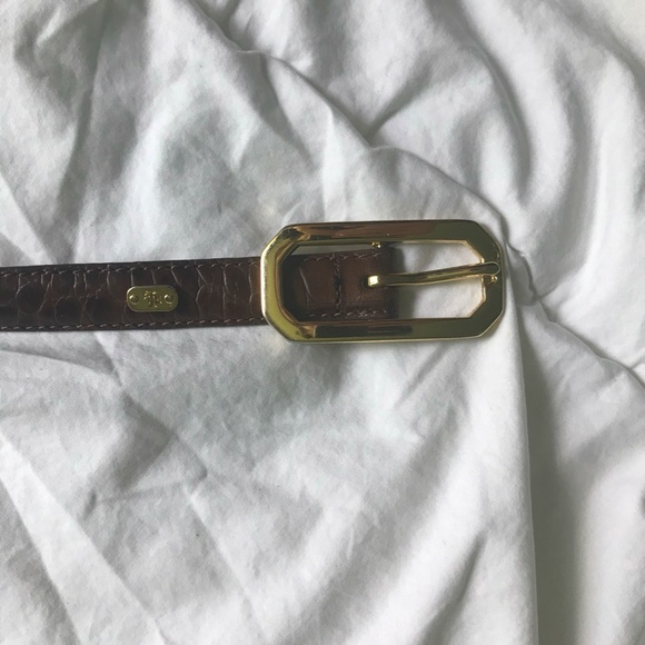 RALPH LAUREN BROWN LEATHER BELT - SIZE M - Picture 2 of 4